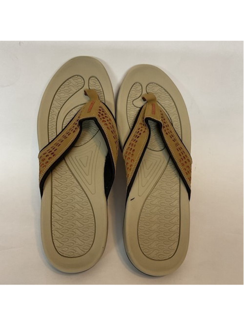 NWOT HobiBear HR5061 Brown Outdoor Beach Flip Flops Sport Sandal Men 47/US13